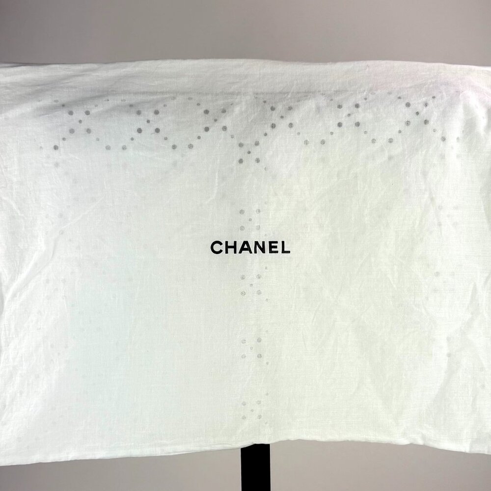 Authentic Chanel White Perforated Breathable Zipp… - image 1